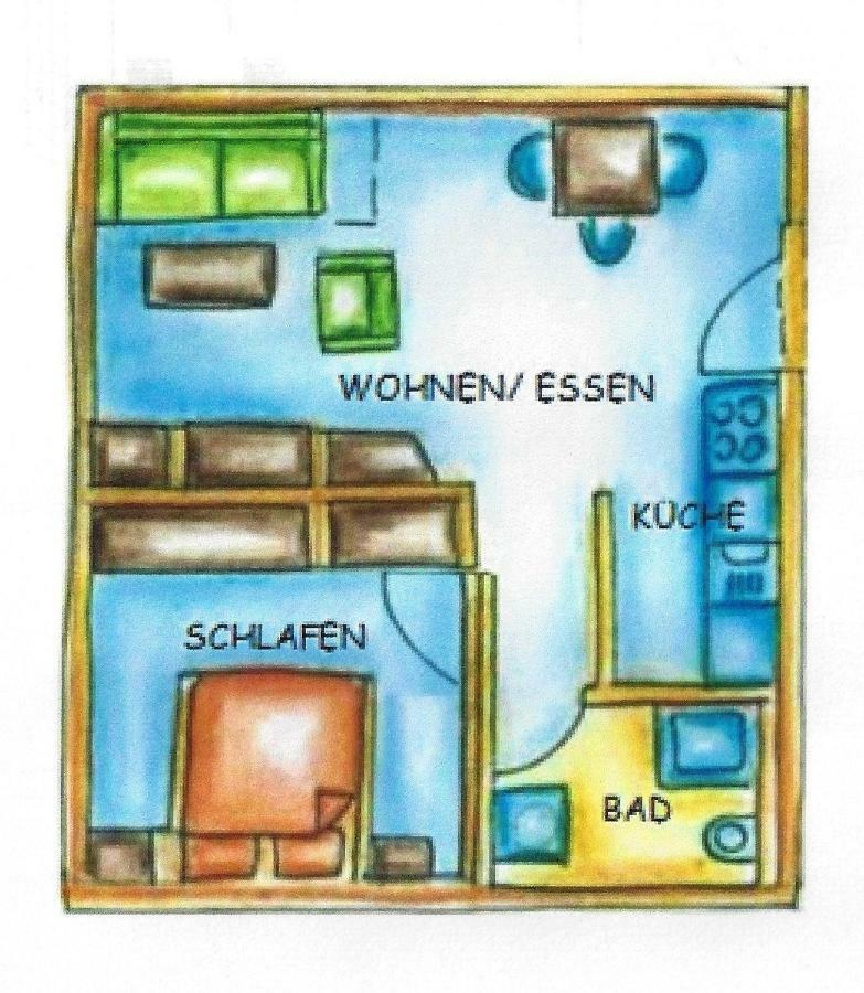 Strandnahe Ferienwohnung Ruegen 德兰斯克 外观 照片